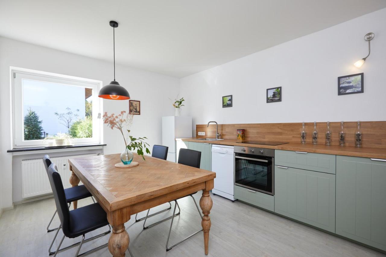 Ferienwohnung Zum Hirschgarten Krun Luaran gambar
