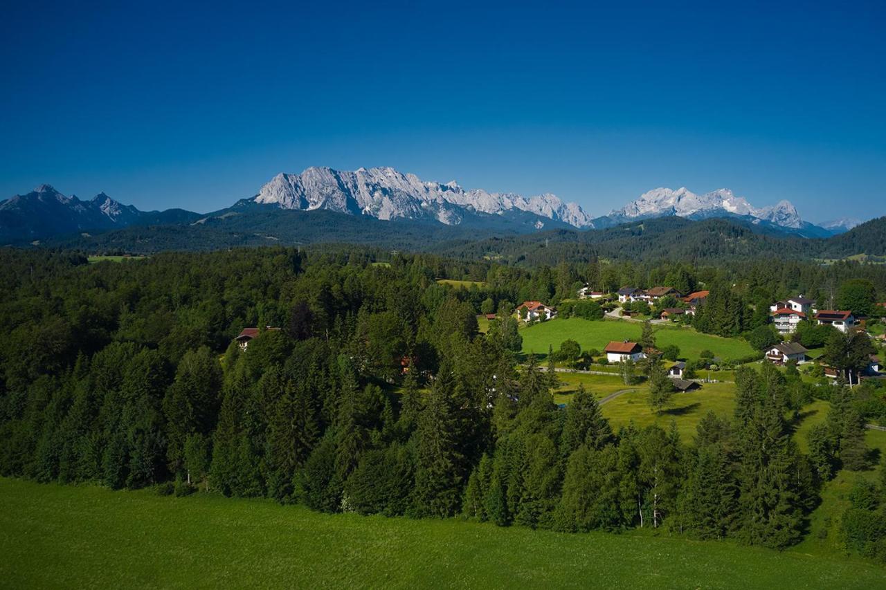 Ferienwohnung Zum Hirschgarten Krun Luaran gambar